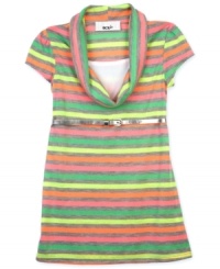 Style in a cinch. This cowl neck tunic from BCX gives her a trendy, ready-to-wear look she'll love. (Clearance) Style in a cinch. This cowl neck tunic from BCX gives her a trendy, ready-to-wear look she'll love. (Clearance)