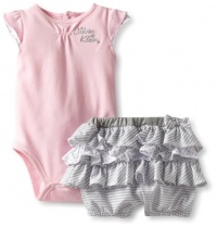 Calvin Klein Baby-Girls Infant Bodysuit with Shorts, Pink, 18 Months Calvin Klein Baby-Girls Infant Bodysuit with Shorts, Pink, 18 Months