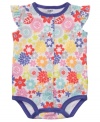 Flowery fun! Brighten the day when you put her in this sweet floral bodysuit from Carter's.