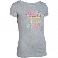 Roxy Kids Girls 7-16 Seas The Day T-Shirt, Heritage Heather Gray, X-Large Roxy Kids Girls 7-16 Seas The Day T-Shirt, Heritage Heather Gray, X-Large