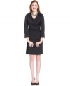 Jones New York's dress is the perfect structured evening look--pair with a pretty clutch and sparkling baubles.