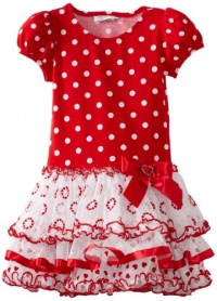 Bonnie Jean Girls 2-6X Knit Multi Tiers Dress Bonnie Jean Girls 2-6X Knit Multi Tiers Dress