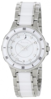 Bulova Women's 98P124 Substantial Ceramic and Stainless-Steel Construction Watch Bulova Women's 98P124 Substantial Ceramic and Stainless-Steel Construction Watch
