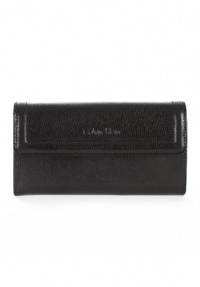 Calvin Klein CCRCJ005-BN Brown Lizard Continental Embossed Tri-Fold Wallet Calvin Klein CCRCJ005-BN Brown Lizard Continental Embossed Tri-Fold Wallet