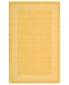 In sunny yellow, this bright rug adds some cheer to every space. A distinctive center grid gives the rug a delightful texture while coordinating well with both traditional and modern interiors. Hand-tufted of wool for premium softness and durability.
