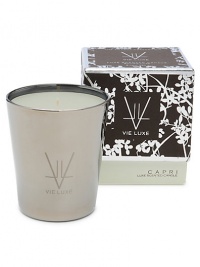 Inspired by fond memories of foreign lands in a blend of Italian bergamot, fresh lemon blossom, rich cypress and oceanic nuances. Derived from all-natural beeswax combined with unique botanical waxes and the rarest, most seductive fine fragrance oils from around the world. Presented in nickel-finished glass. 60-hr. burn time. 8 oz. Inspired by fond memories of foreign lands in a blend of Italian bergamot, fresh lemon blossom, rich cypress and oceanic nuances. Derived from all-natural beeswax combined with unique botanical waxes and the rarest, most seductive fine fragrance oils from around the world. Presented in nickel-finished glass. 60-hr. burn time. 8 oz.