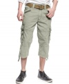 Lengthen you look with these calf-length cargo shorts from X-Ray.