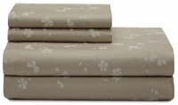 Calvin Klein White Label Falling Petals King Sheet Set, Stone Calvin Klein White Label Falling Petals King Sheet Set, Stone