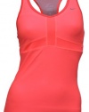 NIKE Women's Dedication II Long Vent Training Tank Top Sports Bra - Pink