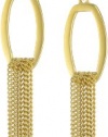 T Tahari Gold Tassel Drop Earrings