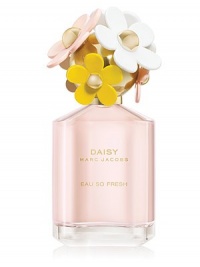 Daisy Eau So Fresh is the new, playfully spirited fragrance from Marc Jacobs. A bubbly, fruity floral with sparkling raspberry, sunny wild rose, and a touch of plum. Daisy Eau So Fresh is the new, playfully spirited fragrance from Marc Jacobs. A bubbly, fruity floral with sparkling raspberry, sunny wild rose, and a touch of plum.