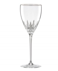 With glistening bands and flame-inspired cuts in sheer crystal, the Firelight Platinum Signature wine glass sets special occasions apart. With glistening bands and flame-inspired cuts in sheer crystal, the Firelight Platinum Signature wine glass sets special occasions apart.