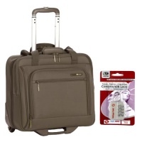 Delsey Helium Superlite Trolley Tote Bag Mocha Brown with Voltage Valet Travel Combination Lock Silver Delsey Helium Superlite Trolley Tote Bag Mocha Brown with Voltage Valet Travel Combination Lock Silver