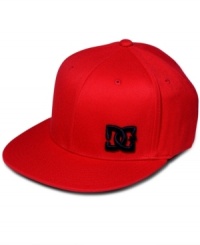 Make a simple yet stylish statement with this bold colored DC logo cap. Make a simple yet stylish statement with this bold colored DC logo cap.