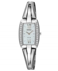 A darling bangle bracelet that will have you walking on sunshine. Complete with solar-powered tech and sparkling Swarovski elements. A darling bangle bracelet that will have you walking on sunshine. Complete with solar-powered tech and sparkling Swarovski elements.