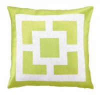 Trina Turk Down-Filled Pillow, Palm Springs Blocks, Green, 20 by 20-Inches Trina Turk Down-Filled Pillow, Palm Springs Blocks, Green, 20 by 20-Inches