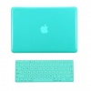 TopCase® 2 in 1 Turquoise Blue Crystal See Thru Hard Case Cover and Keyboard Cover for Macbook Pro 13-inch 13 (A1278/with or without Thunderbolt) with TopCase® Mouse Pad