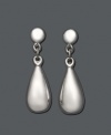 For work or for play, these teardrop earrings are an extremely practical purchase. Crafted in 14k white gold. Approximate drop: 1 inch.