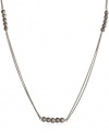 Jessica Simpson Worn Silver-Tone Stationed Heart Necklace