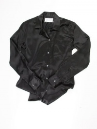 Maison Martin Margiela womens silk button up long slv blouse top Maison Martin Margiela womens silk button up long slv blouse top