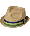 With a short brim and eye-catching ribbon, this raffia fedora from Block Hats is a sleek way to keep the sun off this summer.