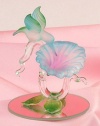 StealStreet SS-UG-GW-521 Glass Hummingbird Over Flower Decoration Figurine