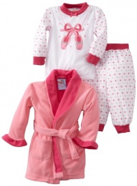 Baby Bunz Baby-girls Infant LG 3 Piece Ballet Robe and Pajama Set Baby Bunz Baby-girls Infant LG 3 Piece Ballet Robe and Pajama Set