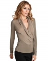 GUESS by Marciano Daria Blouse, SANDALWOOD (MEDIUM)