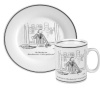 Konitz New Yorker Collection Mug and Salad Set Thursday is Out, White/Black