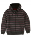 Transcend trends in this sherpa zip stripe hoodie by O'Neill.