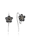 Radiate femininity with PANDORA's floral french wire earrings. This elegant style is compatible with a wide range of charms to suit your mood and occasion.