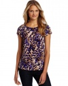 Anne Klein Women's Animal Print Top