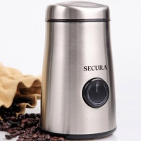Secura Electric Coffee and Spice Grinder with Stainless-Steel Blades Secura Electric Coffee and Spice Grinder with Stainless-Steel Blades