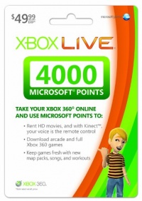 Xbox LIVE 4000 Microsoft Points [Online Game Code]