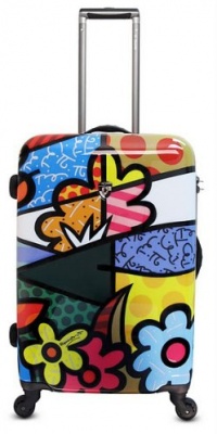 Romero Britto Luggage 26 inches Spinner Case.