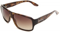 Armani Exchange Men's AX237/S Rectangle Sunglasses,Green Havana Frame/Brown Shaded Lens,One Size