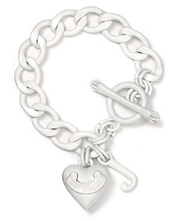 Juicy lovers rejoice: bold new starter bracelets are in the building. This white-washed style kicks your look into high gear. By Juicy Couture. Juicy lovers rejoice: bold new starter bracelets are in the building. This white-washed style kicks your look into high gear. By Juicy Couture.