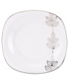 Clusters of gleaming leaves rain down on the white bone china bread and butter square plates from the Platinum Leaf collection. Part of Lenox's Lifestyle dinnerware, these dishes are playfully modern and naturally chic, and have an enchanting look that's fresh and perfect for every occasion.