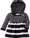 Roxy Kids Baby-Girls Infant Avalanche Dress, True Black Stripe, 12 Months