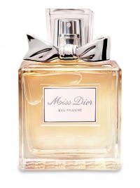 Discover Miss Dior Eau Fraîche, a dazzlingly fresh interpretation of Parisian charm and elegance. Miss Dior Eau Fraîche is a fresh chypre with bright bergamot and gardenia notes, underscored by the elegance of Indonesian Patchouli. The Miss Dior Eau Fraîche woman has a spontaneous attitude and a natural elegance. Inspired by Christian Dior's emblematic codes: hounds tooth and the Couture bow; Miss Dior Eau Fraîche is truly fashion's finishing touch. 3.4 oz. Discover Miss Dior Eau Fraîche, a dazzlingly fresh interpretation of Parisian charm and elegance. Miss Dior Eau Fraîche is a fresh chypre with bright bergamot and gardenia notes, underscored by the elegance of Indonesian Patchouli. The Miss Dior Eau Fraîche woman has a spontaneous attitude and a natural elegance. Inspired by Christian Dior's emblematic codes: hounds tooth and the Couture bow; Miss Dior Eau Fraîche is truly fashion's finishing touch. 3.4 oz.