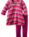 Little Ella Baby-girls Infant Pippa Tunic Set, Amethyst, 12-18 Months