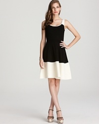 Take the charming retro note to heart in this kate spade new york dress, flaunting a fit-and-flare cut for an effortless hourglass silhouette. Take the charming retro note to heart in this kate spade new york dress, flaunting a fit-and-flare cut for an effortless hourglass silhouette.