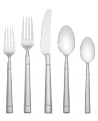 There's a lot to love about the Fair Harbor flatware set. Service for eight and a coordinating hostess set in banded, best-quality stainless steel outfit the table with effortless style suitable for any occasion. A keeper from kate spade new york. There's a lot to love about the Fair Harbor flatware set. Service for eight and a coordinating hostess set in banded, best-quality stainless steel outfit the table with effortless style suitable for any occasion. A keeper from kate spade new york.
