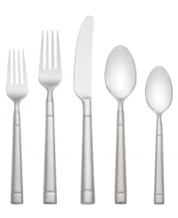 There's a lot to love about the Fair Harbor flatware set. Service for eight and a coordinating hostess set in banded, best-quality stainless steel outfit the table with effortless style suitable for any occasion. A keeper from kate spade new york.