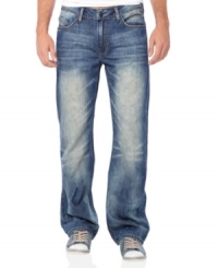 Step up your game. These boot-cut jeans from Buffalo David Bitton have style to spare.