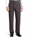 Haggar Men's Mynx Heather Gabardine Plain Front Dress Pant