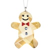 This cute-as-can-be Gingerbread Man ornament by Swarovski sparkles with festive charm.