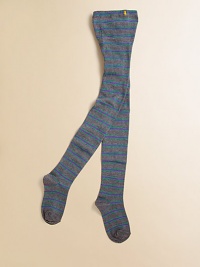 Bold stripes and pony logo add style and substance to these cozy, stretchy tights.81% cotton/17% polyester/2% spandexMachine washMade in USA Bold stripes and pony logo add style and substance to these cozy, stretchy tights.81% cotton/17% polyester/2% spandexMachine washMade in USA