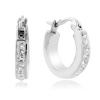 Sterling Silver Swarovski Crystal Hoop Earrings