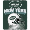 New York Jets 50x60 Grid Iron Fleece Throw